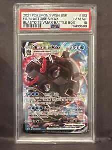 PSA 10 - 2021 - Blastoise VMax SWSH103 - Battle Box Promo - Pokémon Card TCG