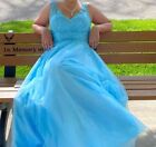prom dress size 10 light blue