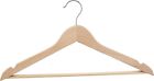 10 pack Simply Essential Wood Suit Pants Clothes Closet Hangers w Metal Hooks