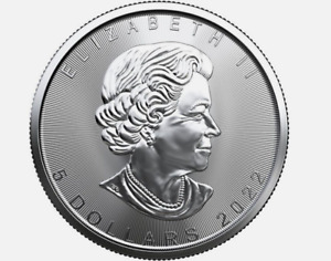 2022 Canadian Silver Maple Leaf $5 Leaf - 1 oz