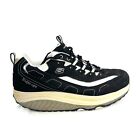 Skechers Shape Ups Women Size 10 Black White Leather Athletic Shoe 11809 Y2K