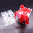 50pcs Transparent Party Candy Bags Square Clear PVC Boxes Wedding Favor Gift Box