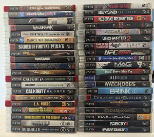 PS3 Game Lot 40 Sony PlayStation 3 Games Wholesale Good for Resale