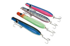 DBLUE Handmade Wood Surf Casting Lure Pencil Poppers Color Combo #01 4 pcs