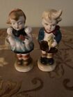 Vintage Boy and Girl Salt and Pepper Shakers  Made in Occupied Japan