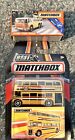 Matchbox London Routemaster Double Decker Bus GOLD& 1955 GMC BUS Power Grab 1/64