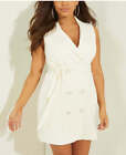 Guess | Women's Maryse Blazer Mini Dress Cream White | Size 10