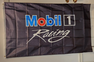 Mobil 1 Racing Oil Logo Flag Banner 3x5 ft Mancave Garage Flag MX/SX
