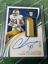 2020 Panini Chase Claypool Auto RC /25 Notre Dame Immaculate Collection