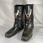 Harley Davidson Men's Motorcycle Black leather Cowboy Boots Shoes 91002 Sz 12