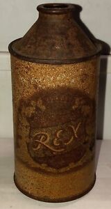 Beer Can Cone Top Rex Fitger's Rusted No Cap Vintage Original 1950s Empty