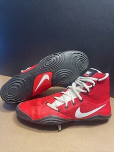 Mens size 11.5 Nike Hypersweep Wrestling Shoes Red Rare