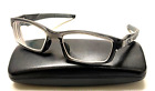 OAKLEY CROSSLINK Gray Black Plastic Rectangular Eyeglasses Frames