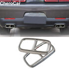 Pipe Throat Exhaust Outputs Tail Cover Trim for Dodge Challenger 15+ Accessories (For: 2015 Challenger)