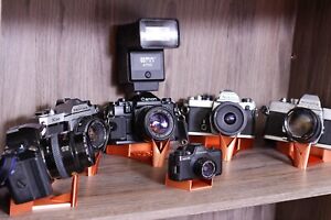 SLR & DSLR Camera Display Stand.  Show off your collection.