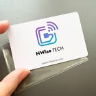6 Custom PVC Digital NFC Business Card with Your Logo QR code - Free URL Program
