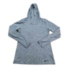 Nike Legend Heather Blue Long Sleeve DRI-FIT Hoodie Shirt Size Small