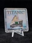 RMS Titanic Fabric, Authentic Artifact w/ COA & Stand. White Star Line WSL Relic