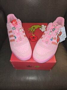 Forum Low CL Grinch Lucy Size 10 Men’s Adidas Pink Suede Shoes ID8895 Limited