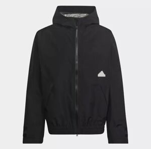 Adidas Gore Tex Black Adjustable Hood Men's Size Medium Jacket HG4379