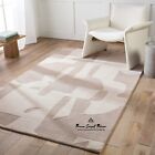 Hand tufted rugs for living room area bedroom floor rug large unique beige rugs