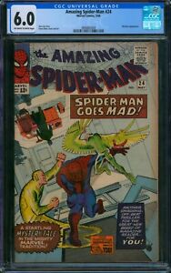 AMAZING SPIDER-MAN #24 ⭐ CGC 6.0 ⭐ Mysterio Appearance! 1965 Marvel Comic