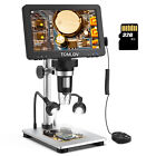 TOMLOV Digital Magnifier 1200X 7'' Coin Microscope camera Soldering Microscope