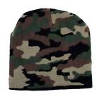 Green Camoflauge Beanie Knit Hat Punk Rock Snowboard Warm Winter Head Wear
