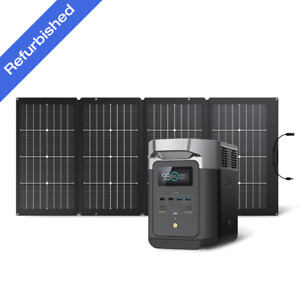 EcoFlow DELTA 2 1024Wh+220W Solar Panel Solar Generator Certified Refurbished