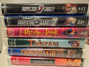 Lot of 6 Walt Disney VHS Children's  & Family Movies- Tested