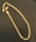 14k GOLD PLATED 8.5” MEN MARINER BRACELET *EXCEPTIONAL QUALITY* MADE IN ITALY L6