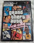 Grand Theft Auto Vice City (PS2, 2002) No Manual Disc Case and Cover Art