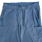 Urbane Performance Scrub Pants Men’s Size Large Quick Cool Multi 7 Pocket Blue