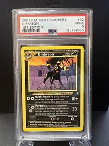 Pokémon TCG Umbreon Neo Discovery 32 Regular 1st Edition Rare PSA 9