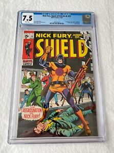 New ListingNick Fury Agent of S.H.I.E.L.D. #15 (1969), CGC 7.5 - Assassination of Nick Fury