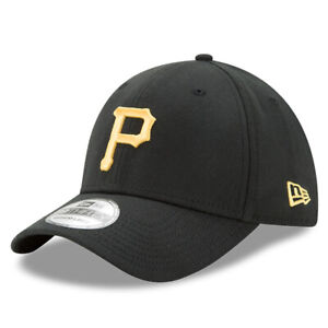 Men's Black Pittsburgh Pirates MLB Team Classic Logo 39THIRTY Flex Hat