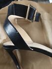 Nine West  Women's 8.5 Black Leather Strappy High Heel Shoes