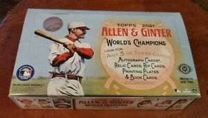2021 Topps Allen Ginter Empty Hobby Box Near Mint to Mint Very Nice