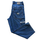 Vintage Fly Paper Carpenter Jeans 36 Blue Y2K Baggy Wide Leg Skater Summer Punk