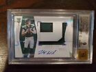 Zach Wilson 2021 Panini National Treasures Rookie Patch Auto /25 Silver BGS 9 10