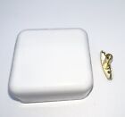 Small White Wind-up Music Box with Key Auld Lang Syne Song