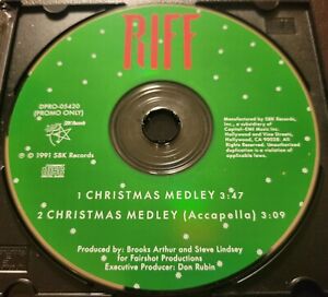 Men of Vizion RIFF Christmas Medley ACCAPELLA PROMO RADIO DJ CD Single Disc Only