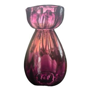 Amethyst Bulb Enforcer Glass Vase 6.25