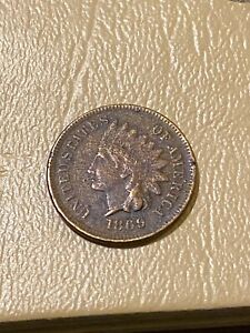 1869 indian head penny cent