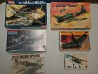 Lot of 6 Monogram & various brands WW2 plastic aircraft model kits  All Unbuilt