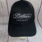 Mathews Archery Snapback Hat Black Gray Embroidered Logo Adjustable