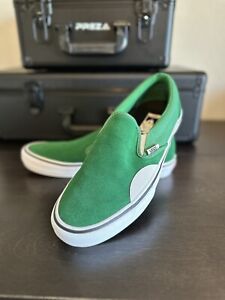 Vans Classic Slip on Men Size 10.5 Green/White New