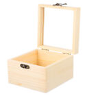Wooden Jewelry Storage Box with Glass Lid