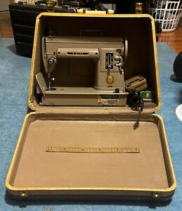VINTAGE 301 SINGER SEWING MACHINE W/ CASE & ACCESSORIES~TESTED~
