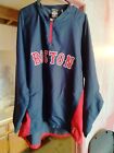 Boston Red Sox MLB Majestic Cool Base 2X  Pullover Windbreaker 1/4 zip Jacket